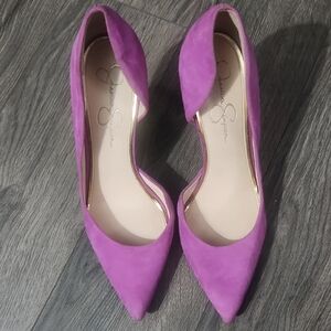 Jessica Simpson Elegant Purple Women's Pumps 4.5 Inch Heel